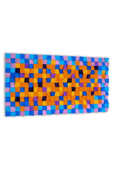 İris Mosaic Wood Wall Art