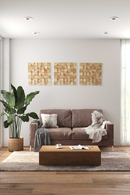 Seda Mosaic Wood Wall Art
