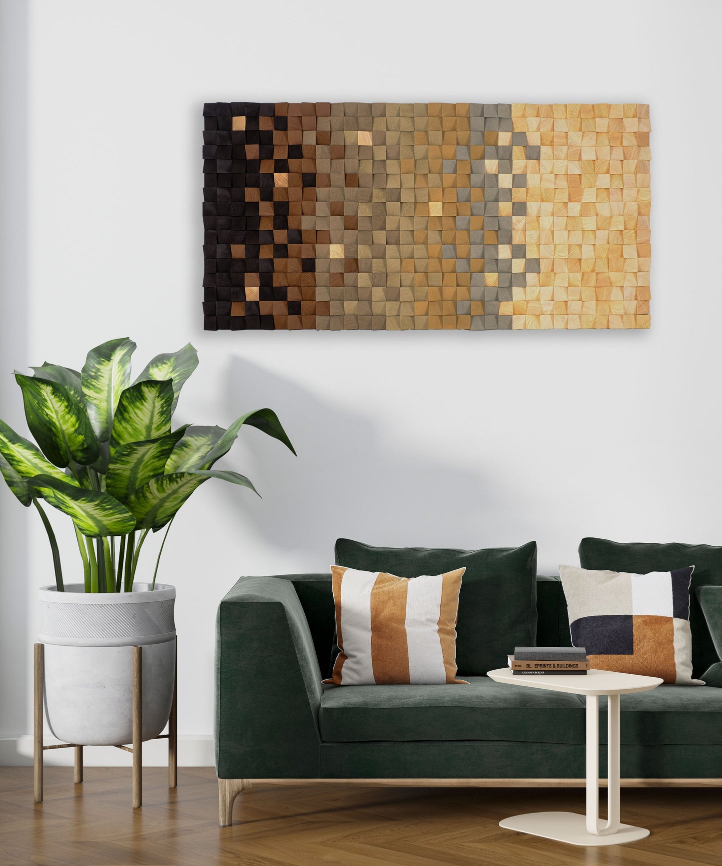 Bellis Mosaic Wood Wall Art