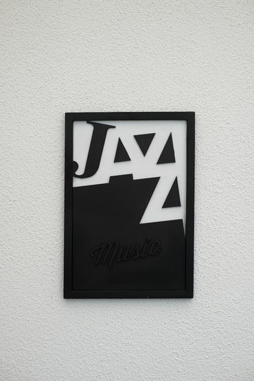 JAZZ music - Single Wooden Wall Art