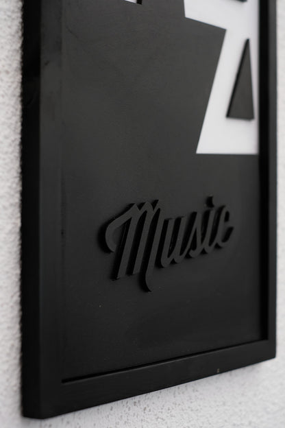 JAZZ music - Single Wooden Wall Art