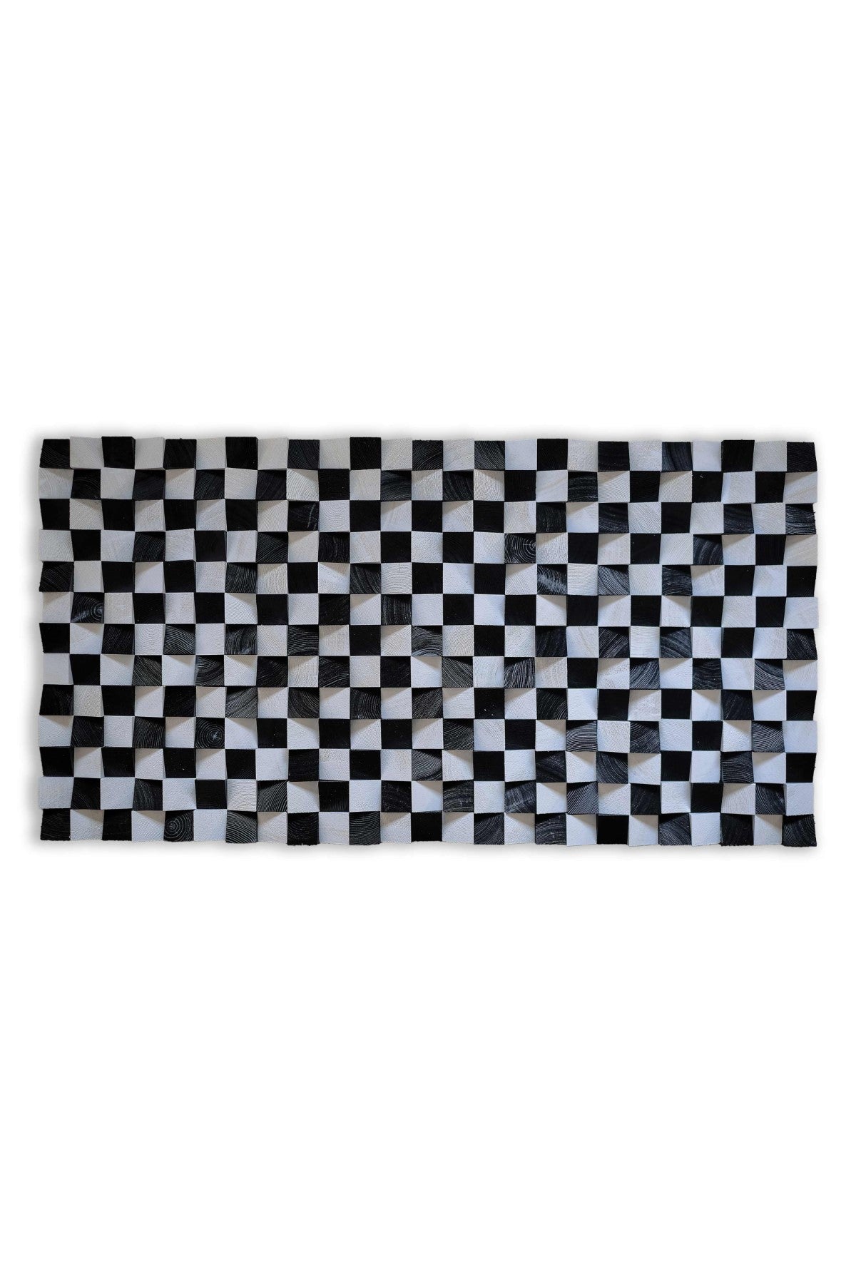 Checkered Yapımı Mozaik Ahşap Duvar Tablosu