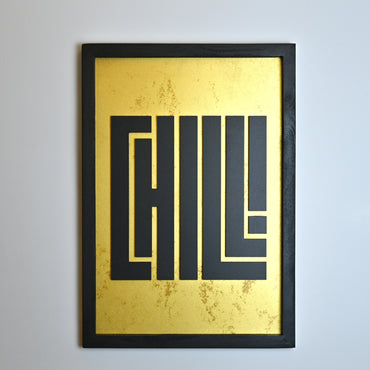 CHILL GOLD - Single Wooden Wall Art