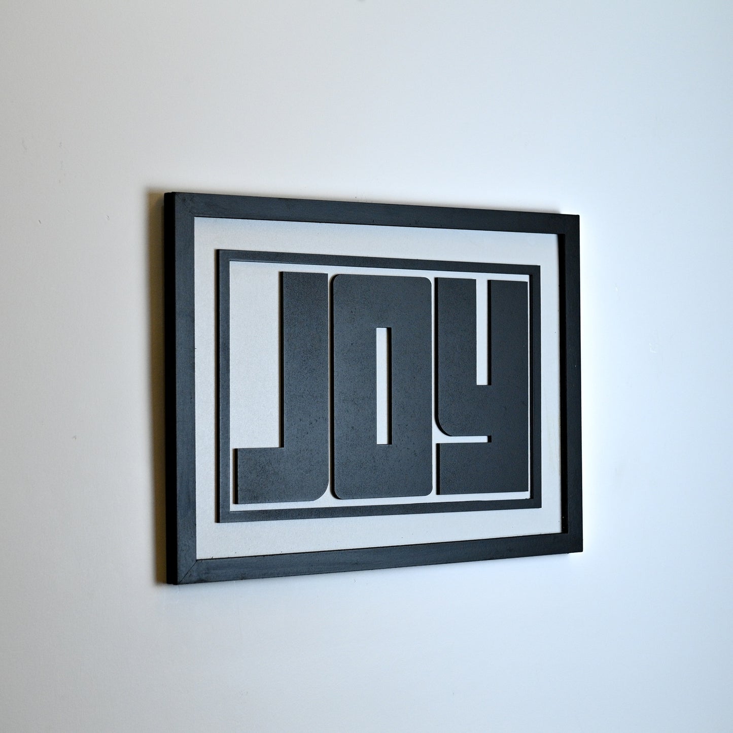 JOY :) - Single Wooden Wall Art