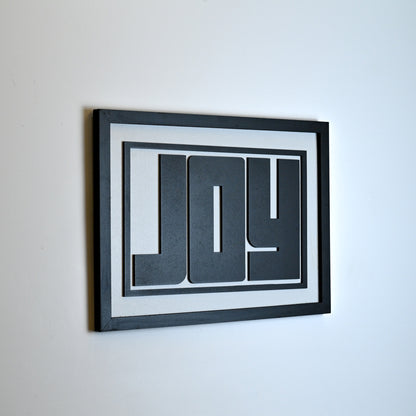 JOY :) - Single Wooden Wall Art