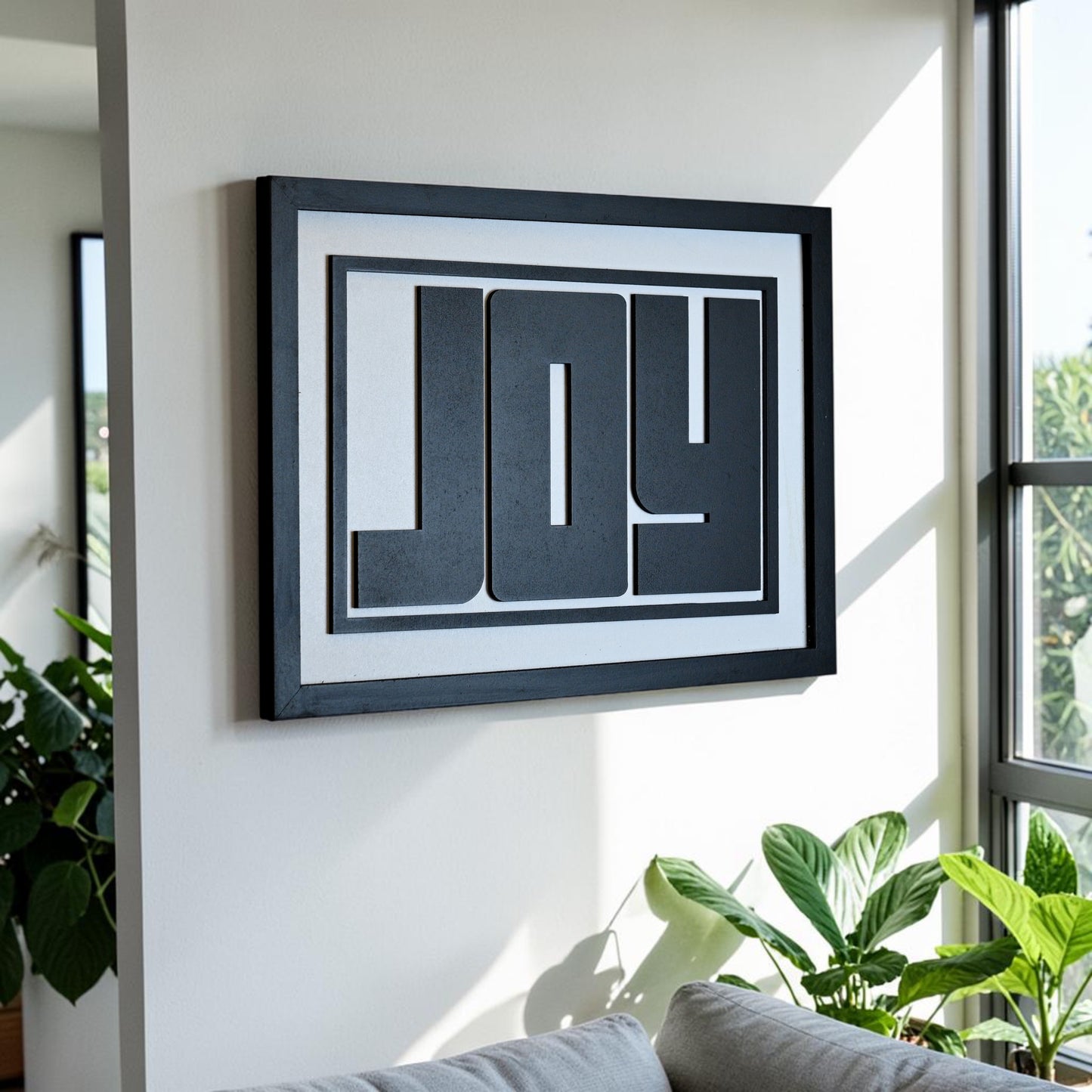 JOY :) - Single Wooden Wall Art