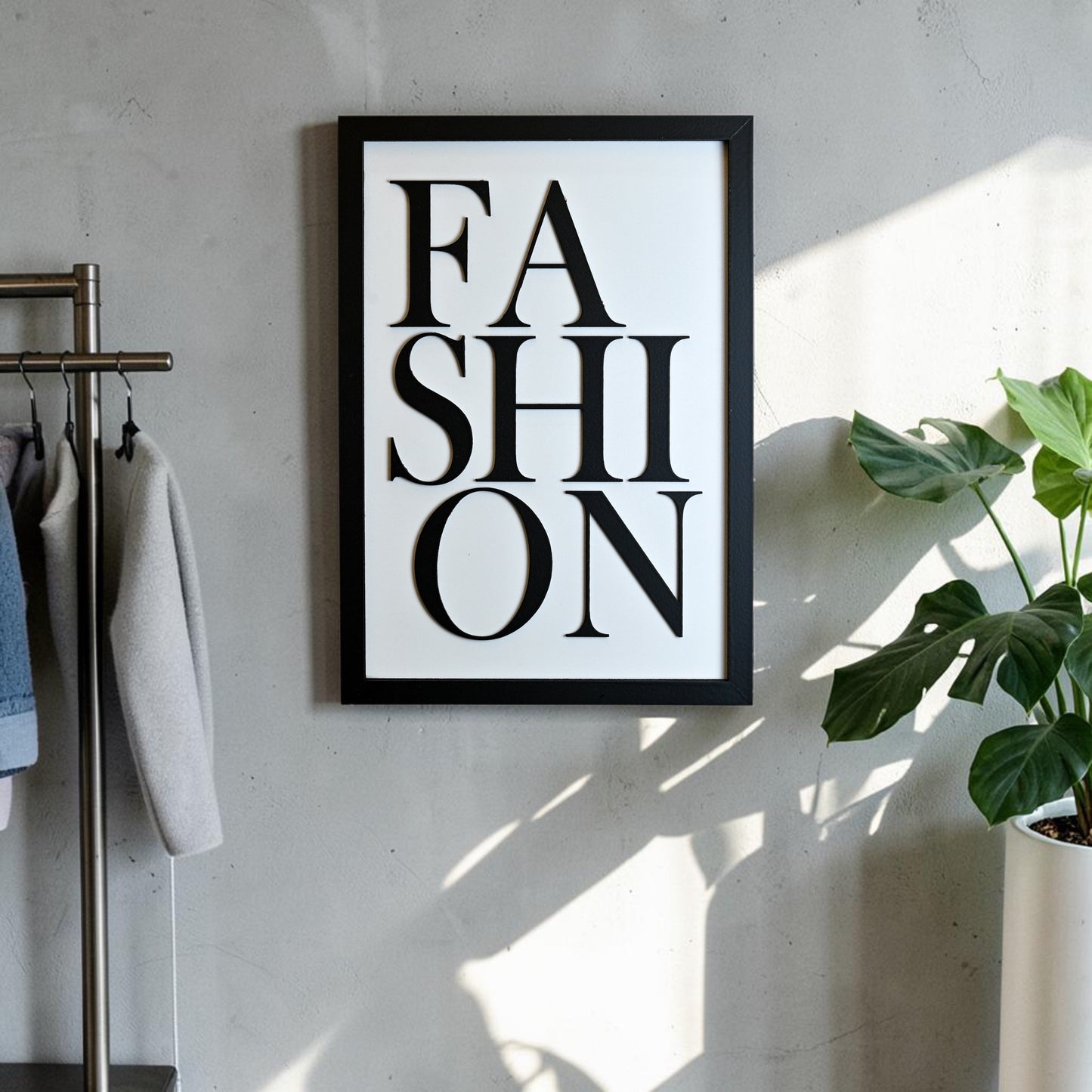FASHION  - Single Wooden Wall Art
