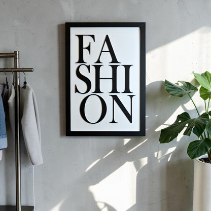 FASHION  - Single Wooden Wall Art