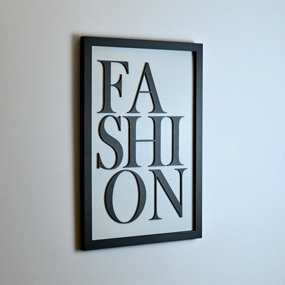 FASHION  - Single Wooden Wall Art
