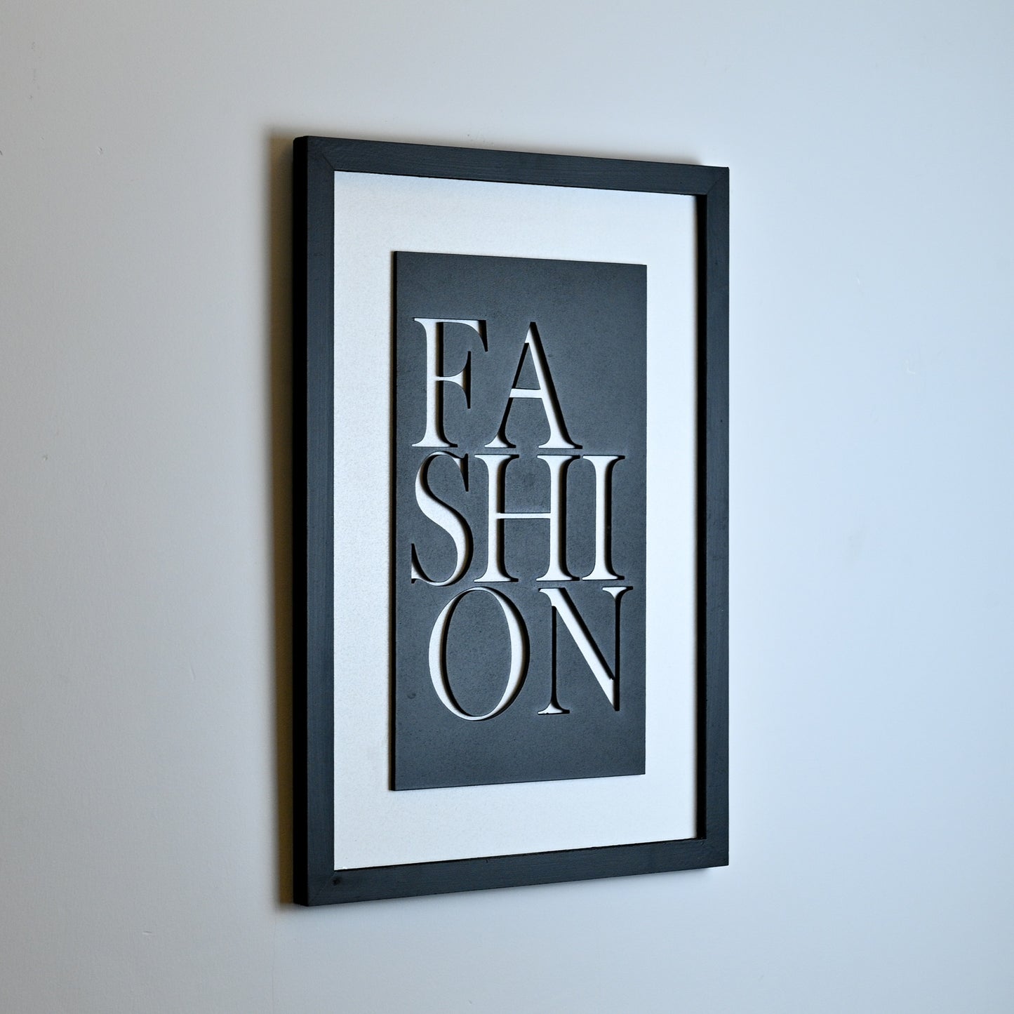 FASHION BLACK  - Single Wooden Wall Art