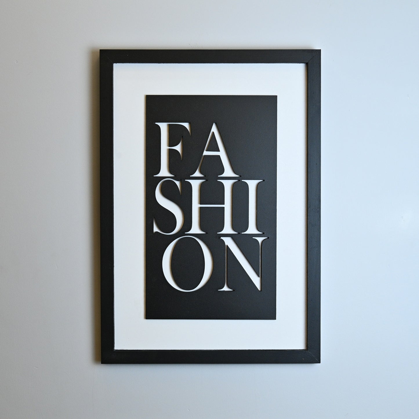 FASHION BLACK  - Single Wooden Wall Art