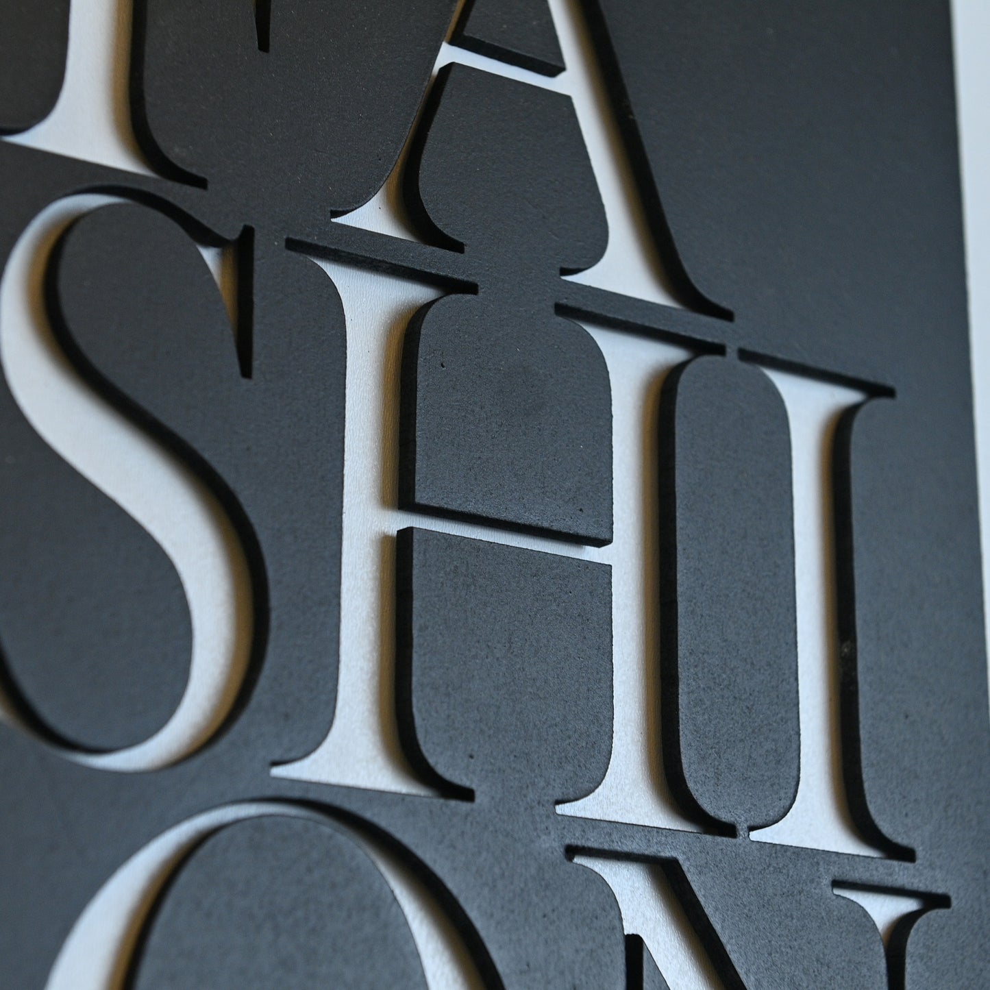 FASHION BLACK  - Single Wooden Wall Art