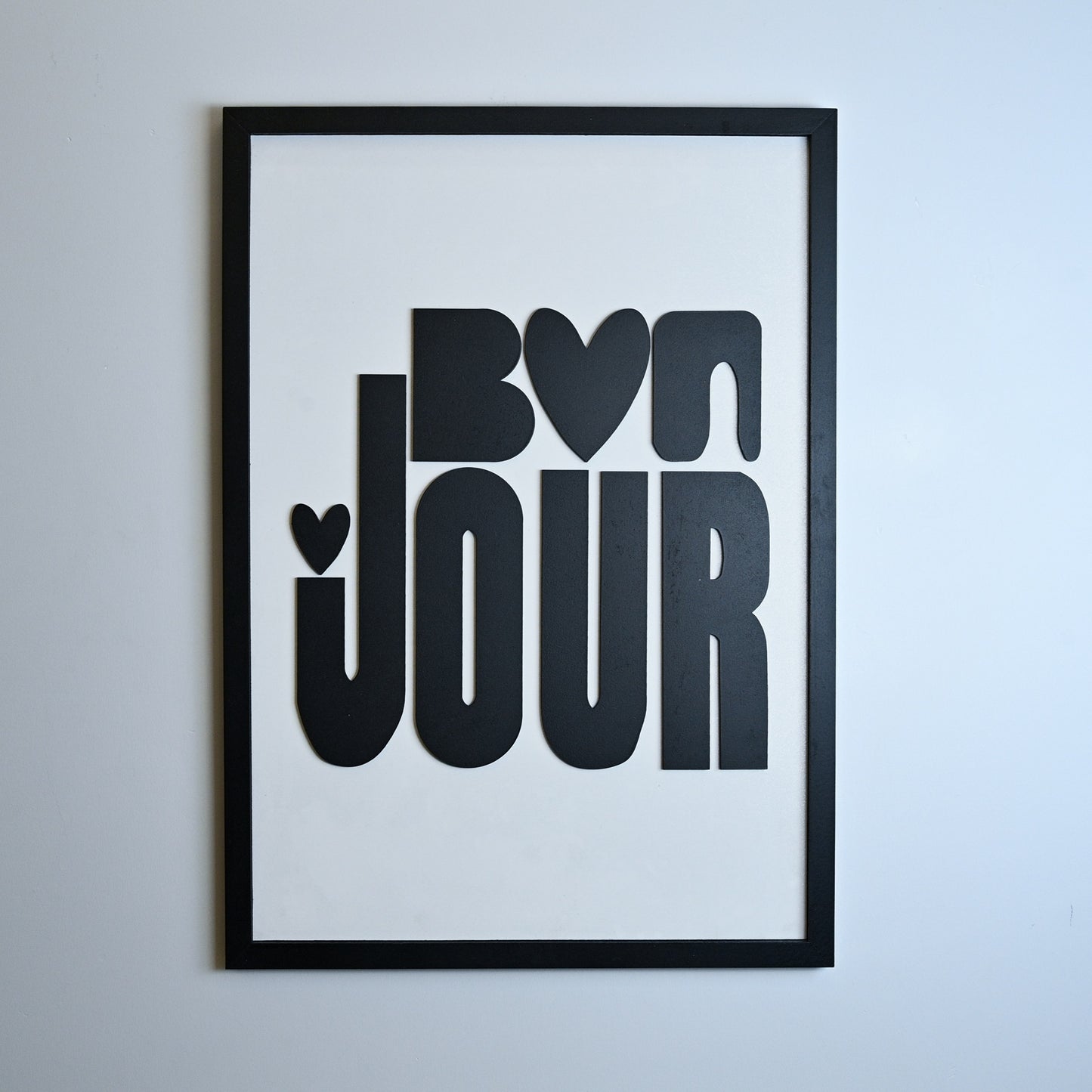 Bon Jour  - Single Wooden Wall Art