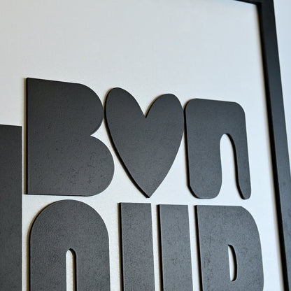 Bon Jour  - Single Wooden Wall Art