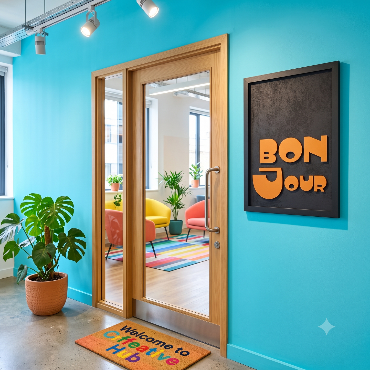 Bon Jour (Ginger) - Single Wooden Wall Art