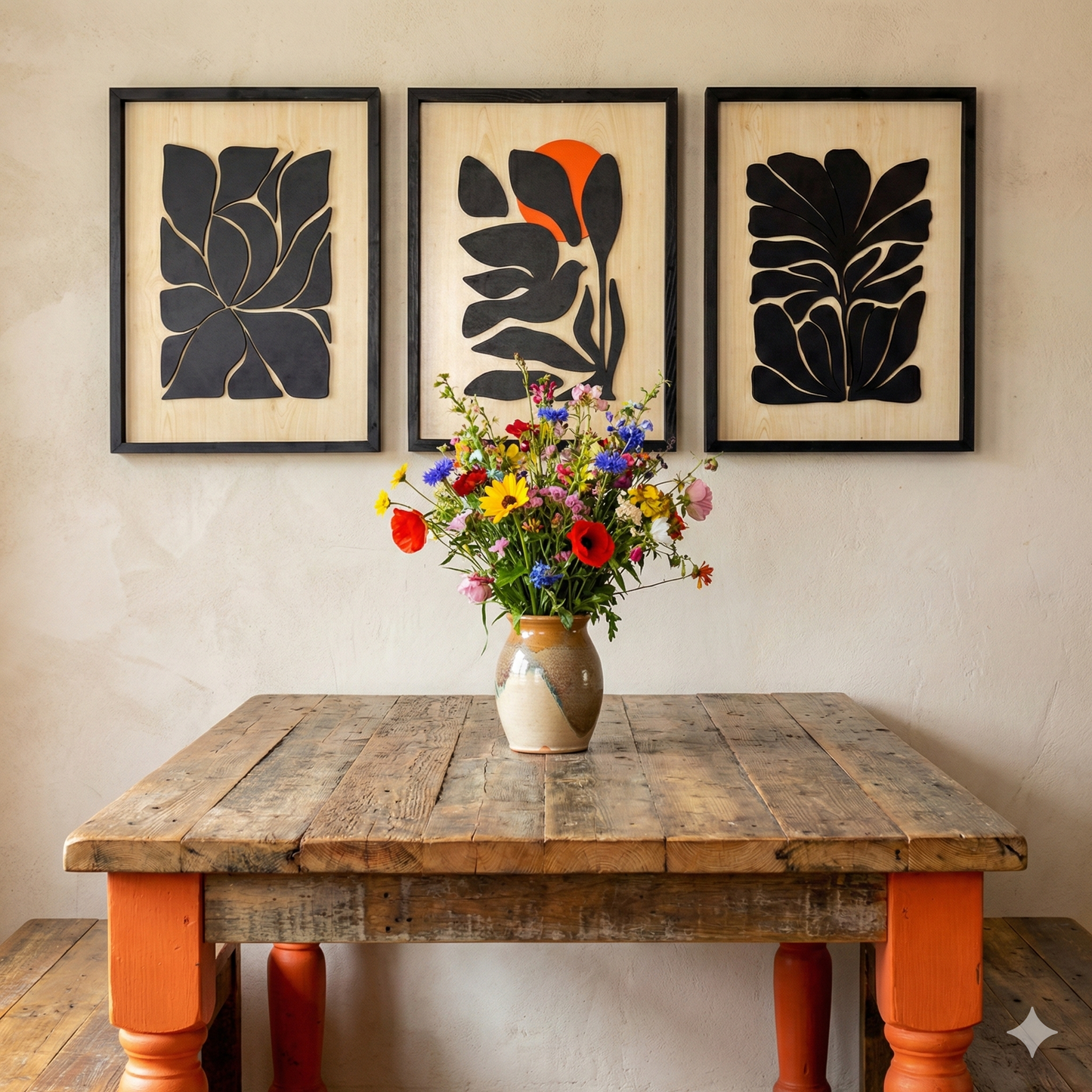 Bird – 3 Piece  Set Wooden Wall Art Set