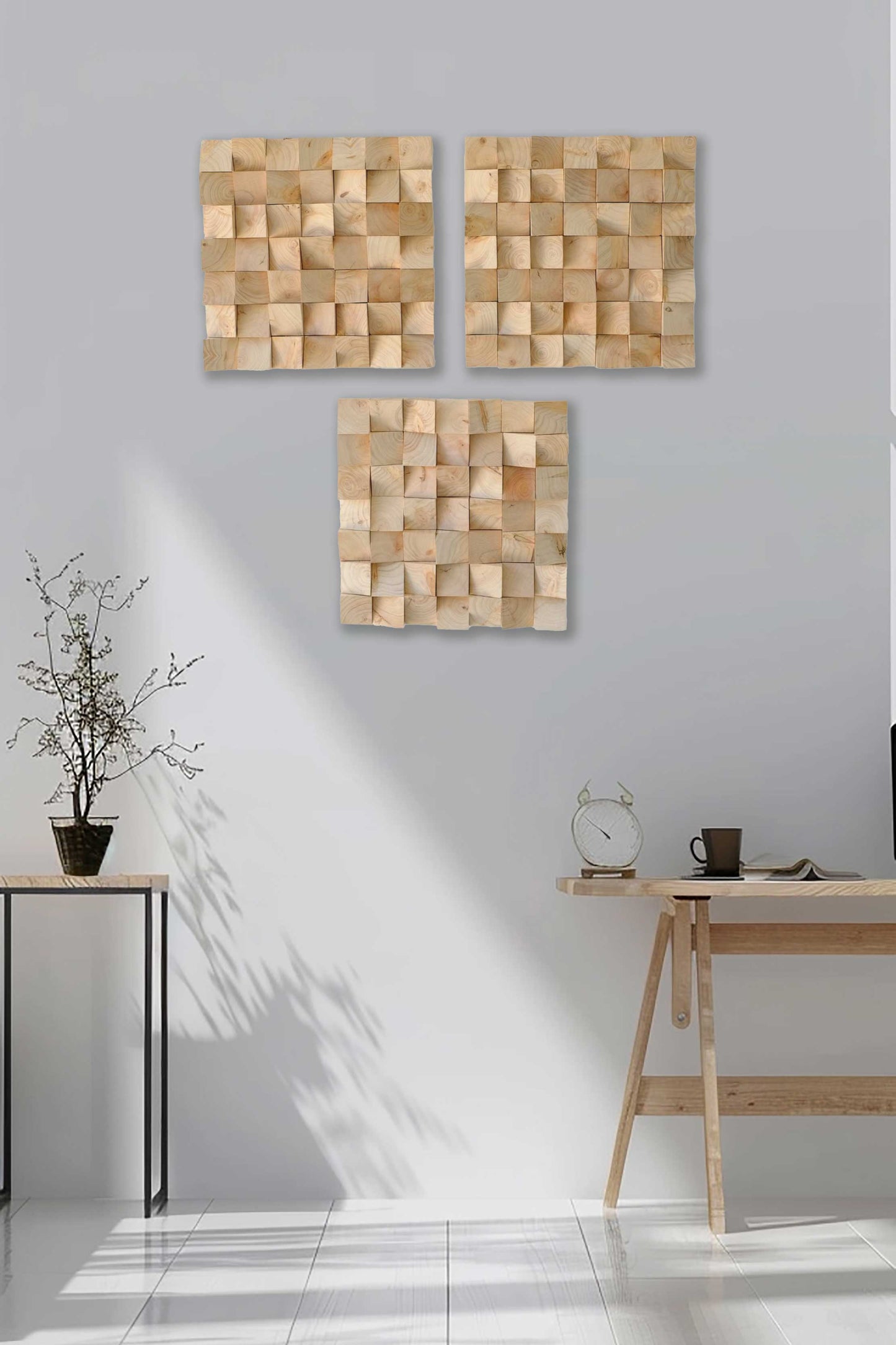 Seda Mosaic Wood Wall Art