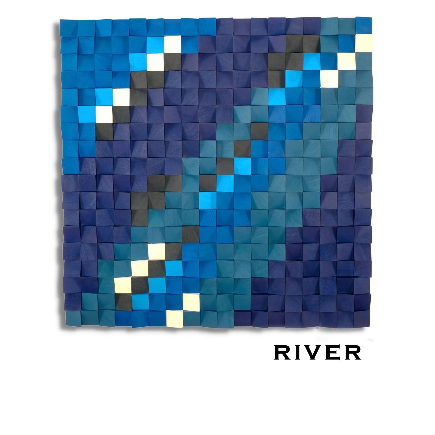 Custom Handmade Mosaic Wood Wall Art – Acoustic Panel