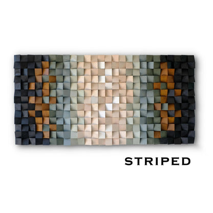 Custom Handmade Mosaic Wood Wall Art – Acoustic Panel