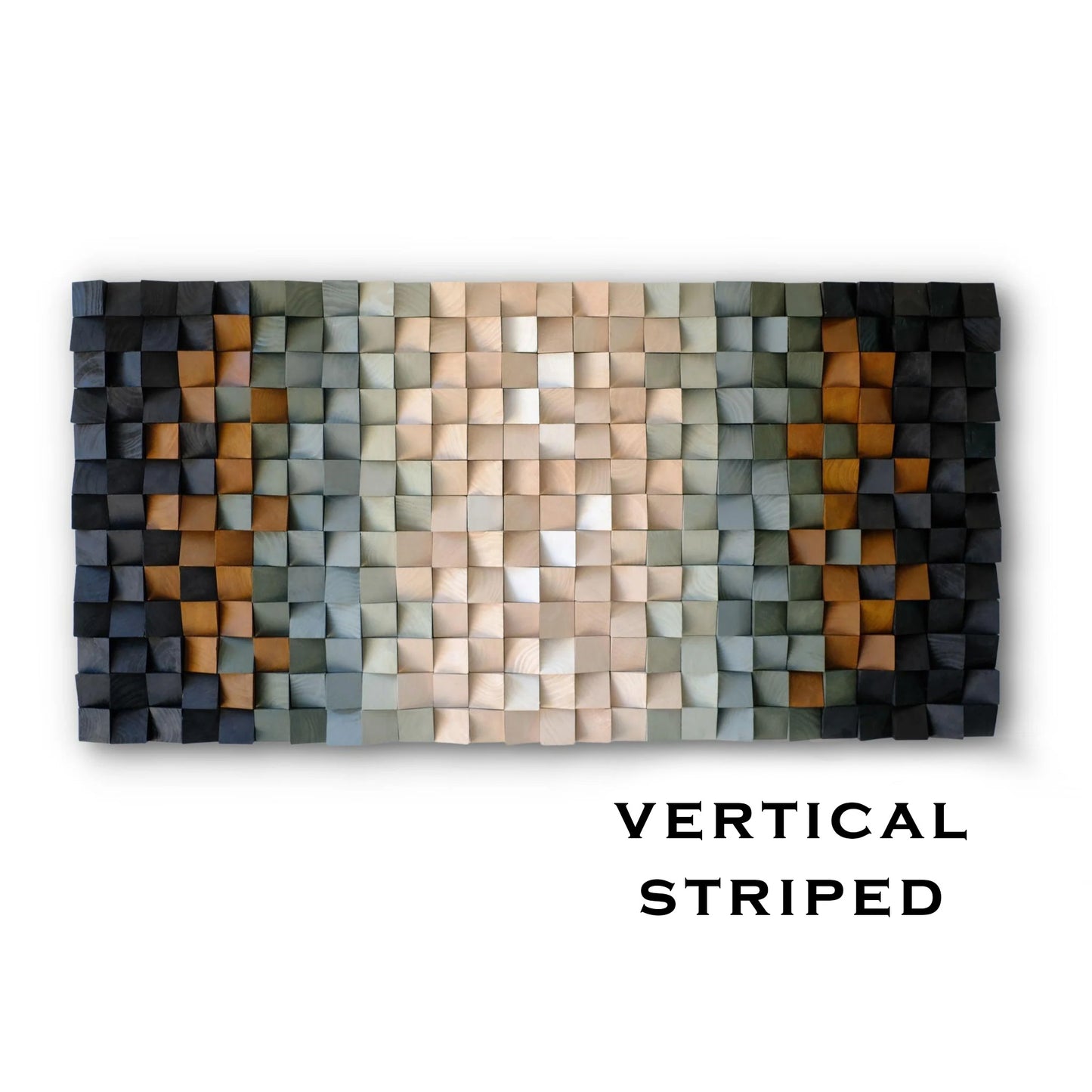 Custom Handmade Mosaic Wood Wall Art – Acoustic Panel