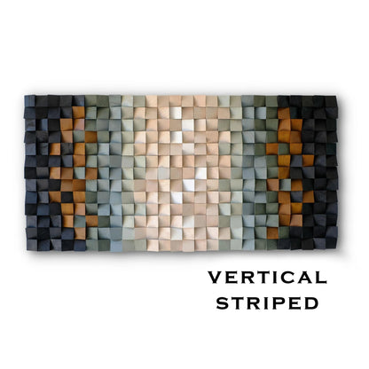 Custom Handmade Mosaic Wood Wall Art – Acoustic Panel